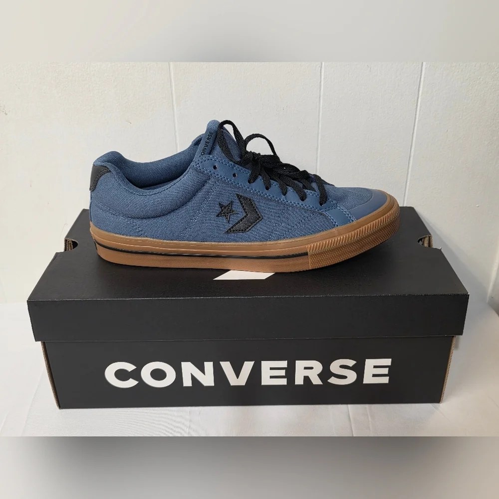 Converse Sport Casual OX In Slacker Blue/Gum Honey Mend Size 10.5 Womens 11.5 - Picture 9 of 10